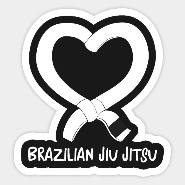I heart Jiu Jitsu Sticker by Claudiaco